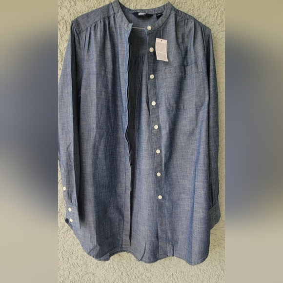 Lands' End Women's Cotton Shirt Long Sleeve - Picture 14 of 14